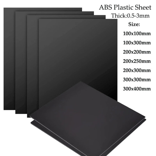 5pcs black abs plastic sheet - abs,