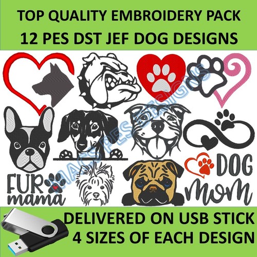 Dog pes jef dst - jef, embroidery