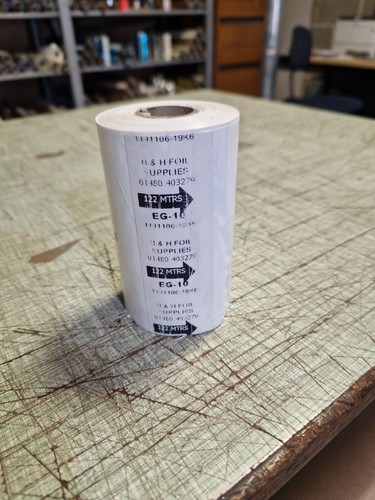 White gloss foil - used, for
