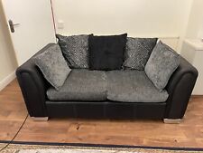 sofa 2 and 4 seater £150/£250 velour and fabric combination