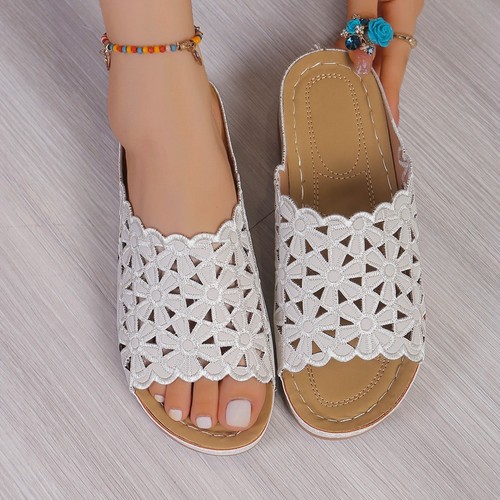 Womens flat wedge heel sandals - womens,