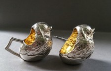 A very rare silver cream & sugar set by Sampson & Morden, Chester 1906