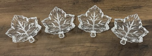 Maple leaf clear glass - maple, trinket