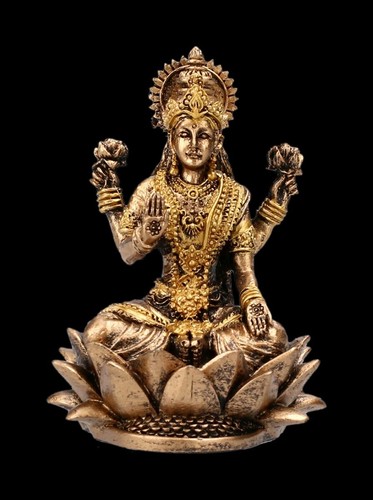 Small lakshmi figure - figure, sitting