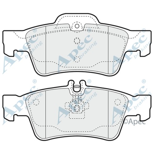 Brake pads set for mercedes - for,
