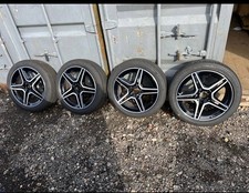 Full set of 4 genuine Mercedes-Benz AMG 18” alloy wheels with tyres