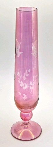 Pink etched floral - pink,
