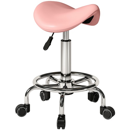 Homcom saddle chair rolling - chair,,