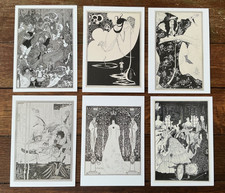 Aubrey Beardsley Tate Official Exhibition Postcards Set of 6 Art Cards 15x10.8cm