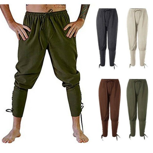 Mens linen drop crotch - linen,