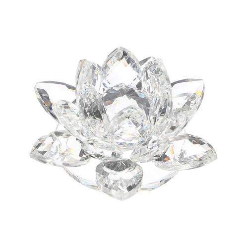 Crystal lotus flower figurine - flower,