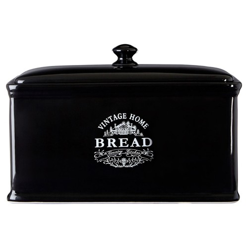Vintage home ceramic bread bin - vintage,