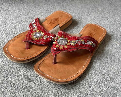 Leather sandals indian - leather,