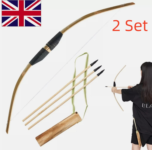 Handmade wooden bow - bow, arrow