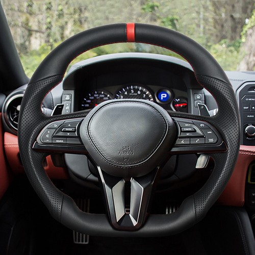 Full leather steering - leather, wheel