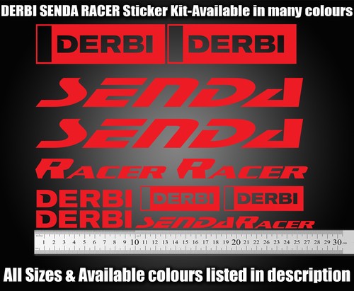 Derbi senda racer stickers - derbi,
