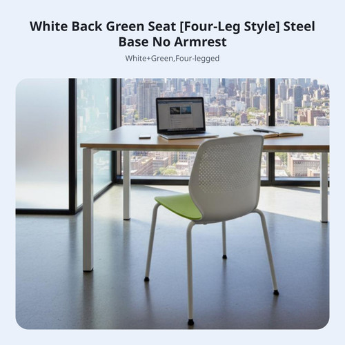 Molded shell chair with - shell,