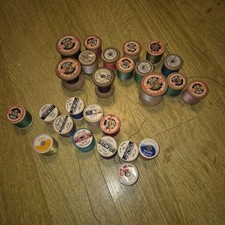 14 Vintage Wooden Sewing