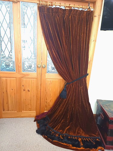 Bespoke velvet door - bespoke, curtain