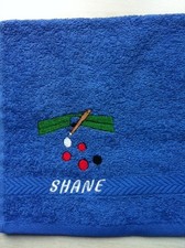 Embroidered snooker design