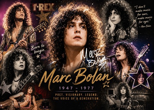 Marc bolan signed pre print - pre-print, a4