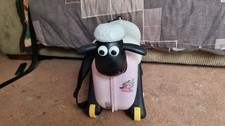 Ride-On Wheeled Suitcase - Shaun the Sheep - Pink - Saipo Kids Case with toys 