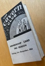 Cavern Club Membership Booklet - No.4272