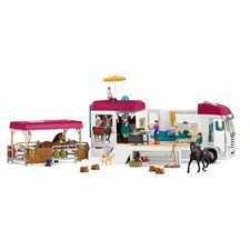 Schleich Horse Club Transporter Playset Kids Toy Vehicle Trailer Stable Set Gift