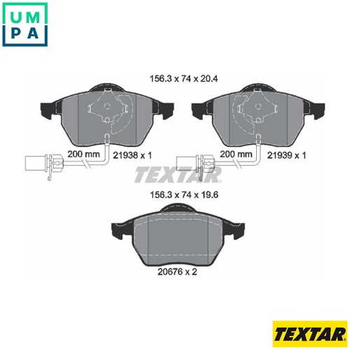 Brake pad set - pad, disc