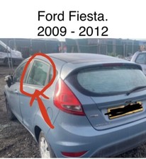 FORD FIESTA Mk7.  Rear Left  Window Glass Back Side. Passenger In Door  09 - 14