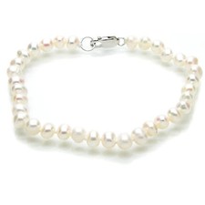 Pearl Bracelet White Cultured