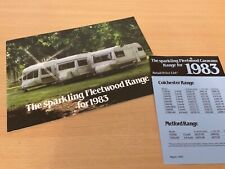1983 FLEETWOOD CARAVAN RANGE SALES BROCHURE AS SHOWN