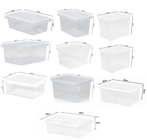 Crystal clear plastic - s/m/l,