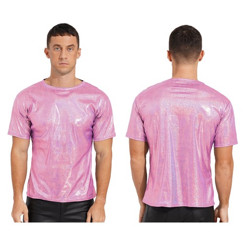 New mens metallic shirt - metallic, t-shirt