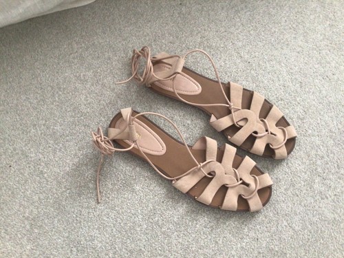 Brand new zara nude suede - suede, cut