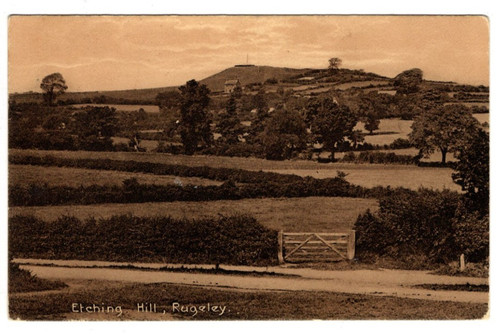 Early post card etching - early,