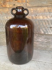 Demijohn Brown Glass Bottle Wine / Beer Making Double Handled. 5 litre.