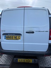 WHITE PAIR OF REAR DOOR