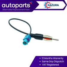 Fakra to DIN Aerial Adapter Universal Car Stereo Radio Mast Antenna Adaptor