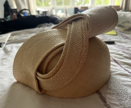Women beige straw cloche - women’s,