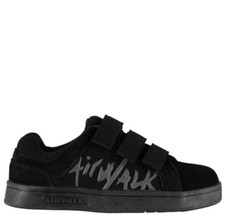 Airwalk Neptune Junior Skate Shoes Black UK 12  *REFSSS793