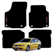 Carsio Tailored Carpet Car Floor Mats For Seat Leon MK1 1999 to 2005 Sport LOGO