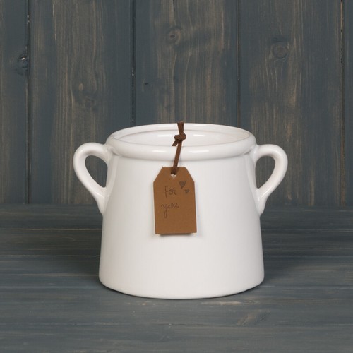 Small ceramic vase with - small,