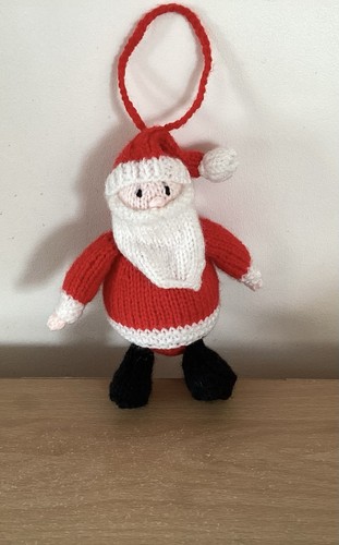 Hand knitted santa father - knitted,