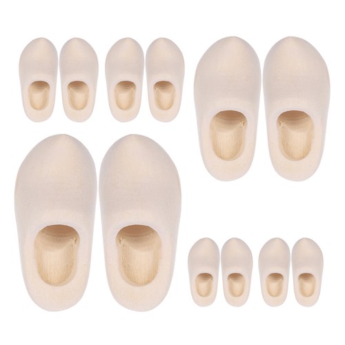 Pairs miniature wooden clogs - 6,