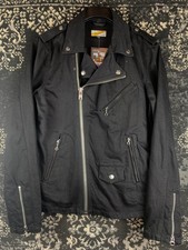 Vintage Schott NYC Perfecto Classic Black Denim Motorcycle Jacket - Men's S