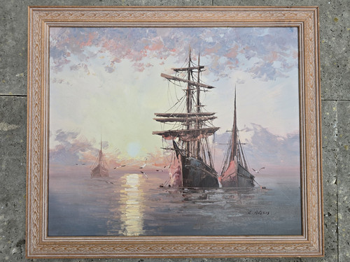 Original oil painting alexis - original, l
