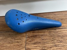 Fuan 1980s BMX Viscount Style Blue Saddle And Clamp