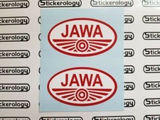 4 X JAWA STICKERS SIGNS