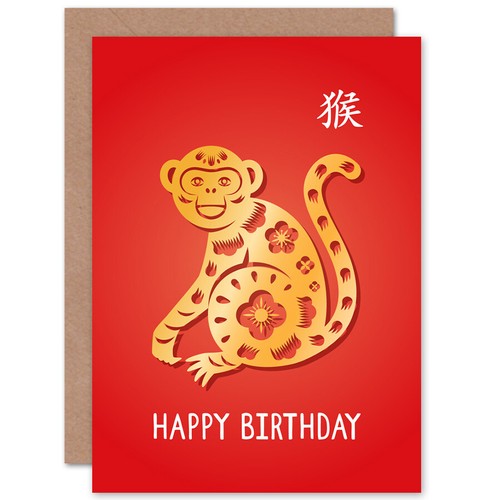 Chinese zodiac sign - sign, monkey